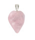 Colgante Corazón de Cuarzo Rosa