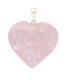 Colgante Corazón de Cuarzo Rosa