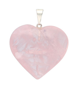 Rose Quartz Heart Pendant