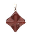 Ciondolo Merkaba in diaspro rosso