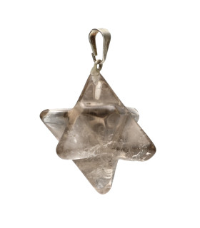 Pingente Merkaba em Quartzo Fumê | Vives de la Cortada