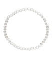 Bracelet de quartz blanc 4mm