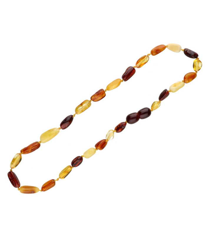 Collar Chip de Ámbar Oscuro y Claro Muy Pequeño | Vives de la Cortada