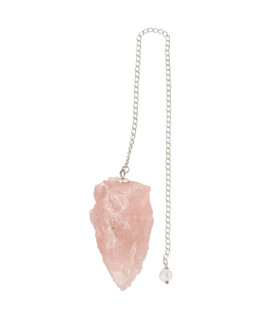 Pêndulo de quartzo rosa em bruto (31)