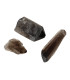 Pointes de quartz fumé brut
