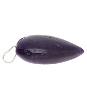 Pendentif en forme de cœur en améthyste