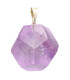 Dodecahedron Amethyst Pendant - Silver Plated