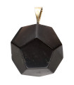 Pendente Dodecaedro in Quarzo Fumè - Bagno Argento