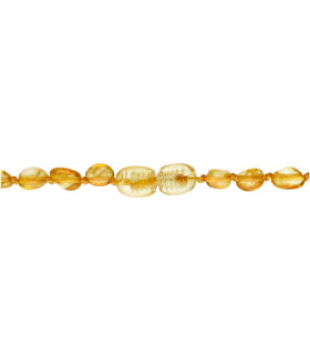 Collana Chip di Ambra Chiara Molto Piccola
