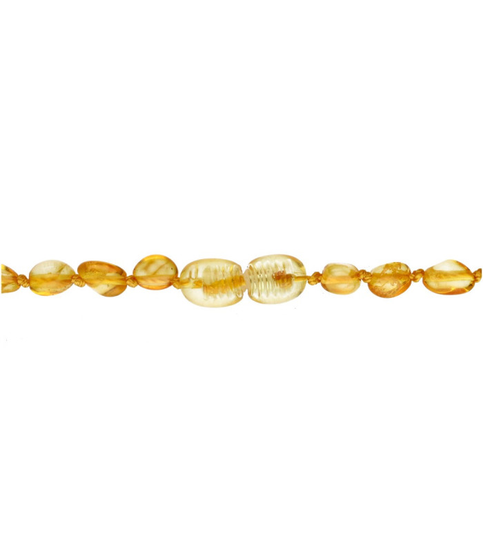 Very Small Light Amber Chip Necklace : Vives de la Cortada