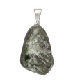 Serpentine Rhodium Plated Pendant