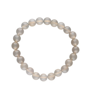 Bracciale in Agata Grigia 8mm