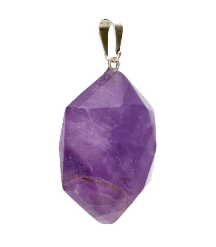 Hexagonal Amethyst Pendant