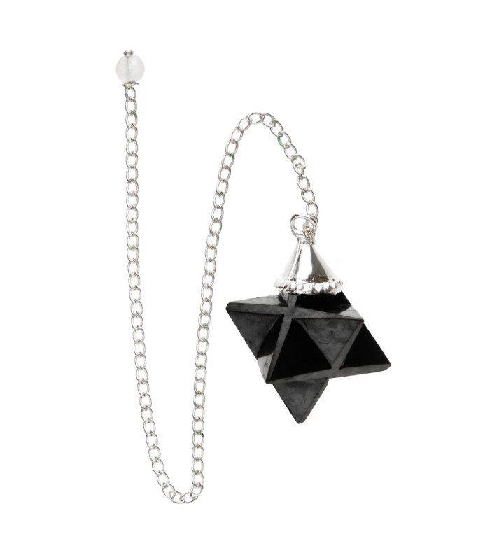 Shungite Pendulum with Merkaba