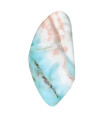 Larimar Rhodium Plated Pendant