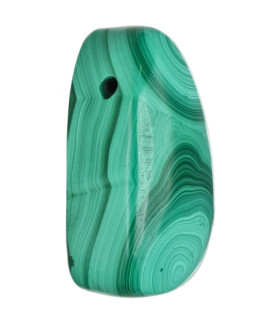 Ciondolo in Malachite Piatto Forato