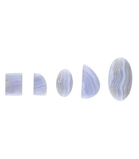 Blue Chalcedony Cabochon (Pack 25gr)