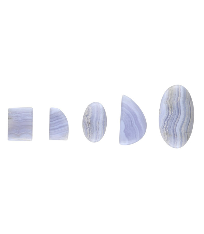 Blue Chalcedony Cabochon (Pack 25gr)