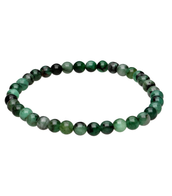 Pulseira de crisocola de 4 mm