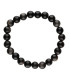 Bracciale in Obsidiana Argentata 6mm