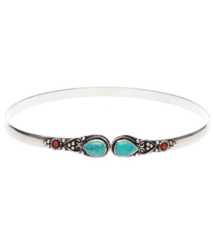 Pulseira com banho de prata -B27-