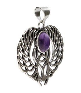 Pendentif plaqué argent -C32-