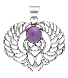 Pendentif plaqué argent -C32-