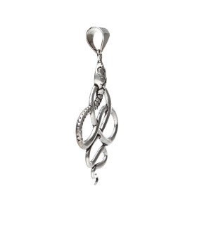 Pendentif plaqué argent -C46-