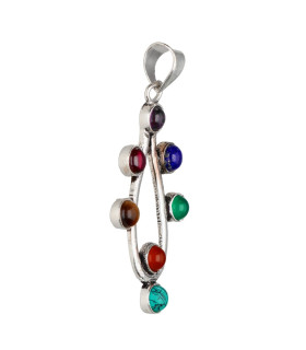 Pendentif plaqué argent -C47-