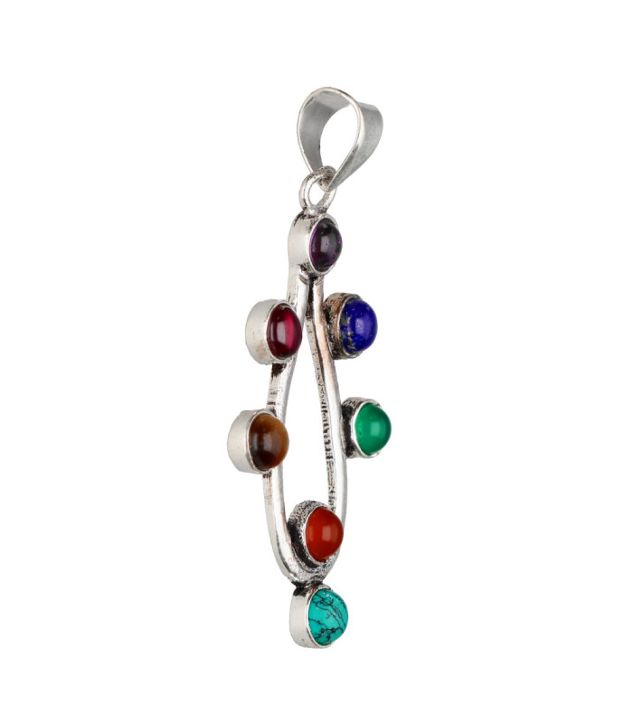 Pendentif plaqué argent -C47-