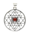 Pendentif plaqué argent -C55-