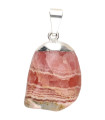 Rhodochrosite Pendant Silver Plated Gold Plated