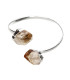 Citrino com banho de prata -B29- Pulseira
