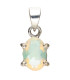 Faceted Opal Pendant in 925 Sterling Silver