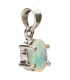 Pendentif en argent 925 avec opale à facettes