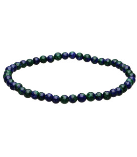 Bracciale in Azurite con Malachite 4mm