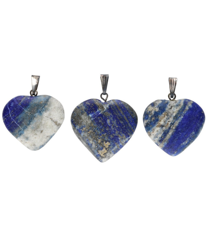 Pingente Coração de Lapis Lazuli em Prata de Lei 925