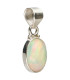 Small Oval Opal Pendant in 925 Sterling Silver