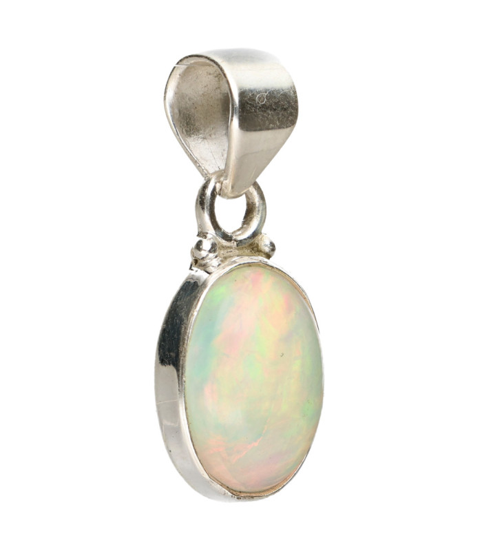 Ciondolo Ovale di Opale Piccolo in Argento Sterling 925