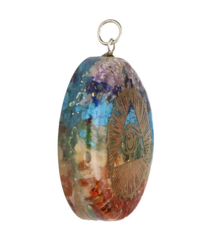Ciondolo in resina Chakras Occhio di Dio