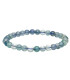 Bracelet de Fluorite bleue 6mm