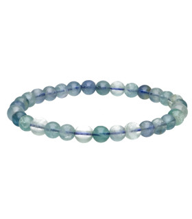 Pulsera de Fluorita azul 6mm