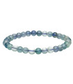 Bracelet de Fluorite bleue 6mm