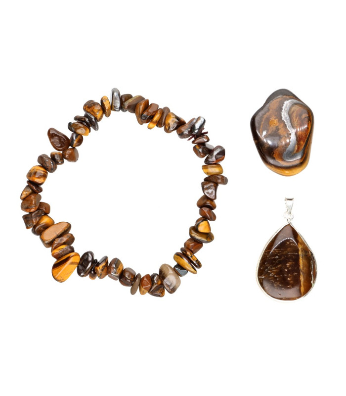 Coffret Zodiaque Gémeaux - Oeil de tigre