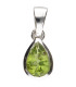 Pendentif en argent 925 avec péridot facetté