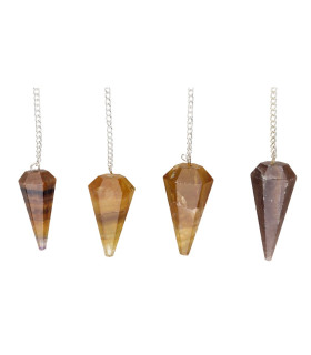 Pêndulo Arco-íris Facetado de Fluorite (74)