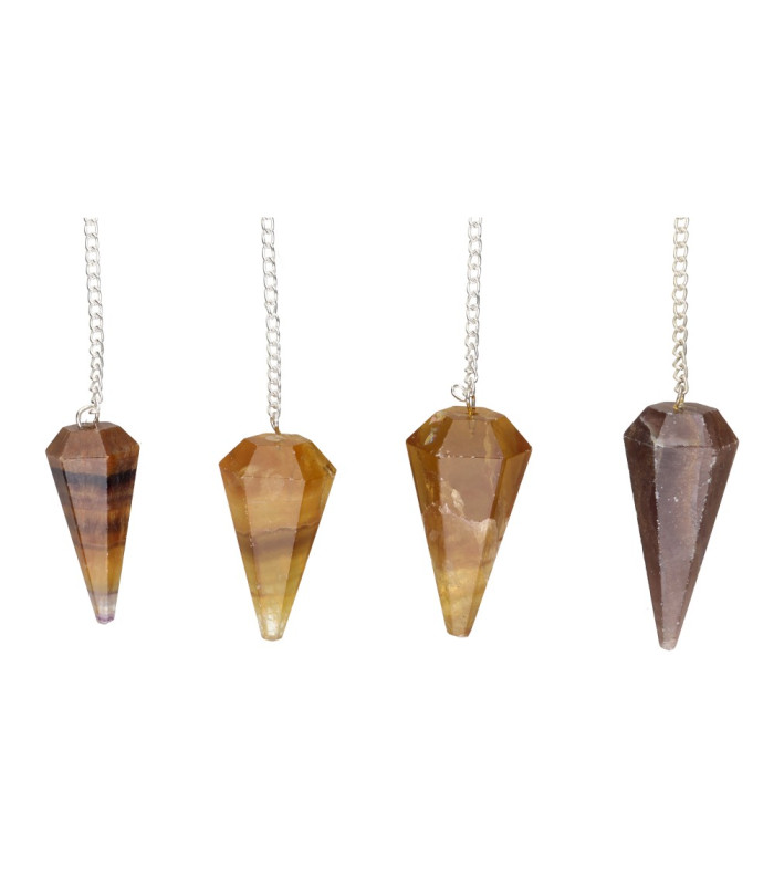 Pêndulo Arco-íris Facetado de Fluorite (74)