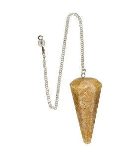 Pêndulo de Quartzo Dourado Facetado (89)