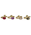 Anello con Minerale Casuale in Argento Sterling 925 e Bagno d'Oro