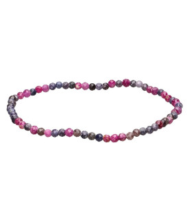Bracelet saphir multicolore à facettes 3mm | Bijoux naturels et élégants